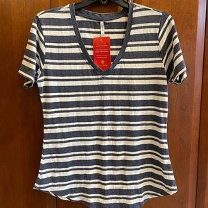 Z Supply Striped V-Neck T-Shirt